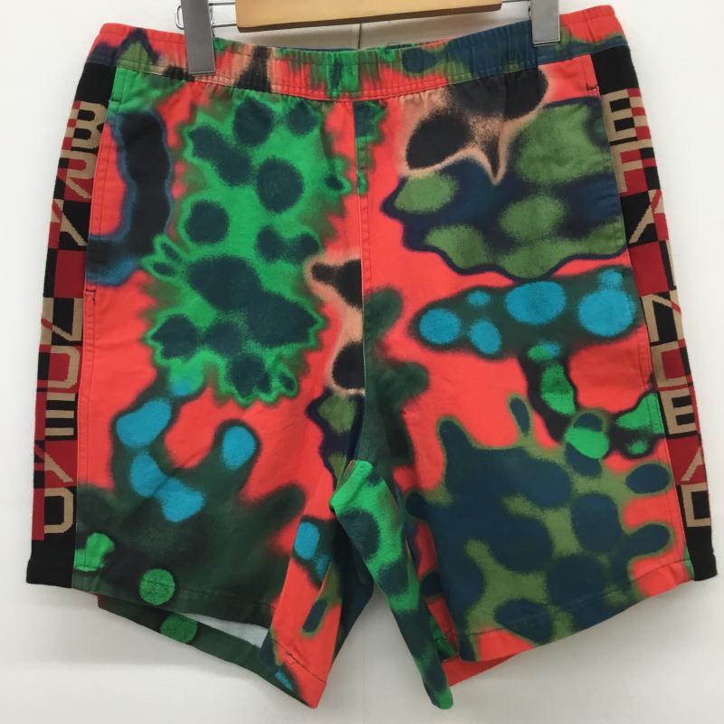 ブレインデット BRAIN DEAD パンツ ショートパンツ M 総柄 赤 / レッド / X 緑 / グリーン / メンズ USED 古着 中古 10128179