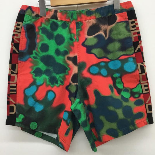 ブレインデット BRAIN DEAD パンツ ショートパンツ M 総柄 赤 / レッド / X 緑 / グリーン /  メンズ USED 古着 中古 10128179