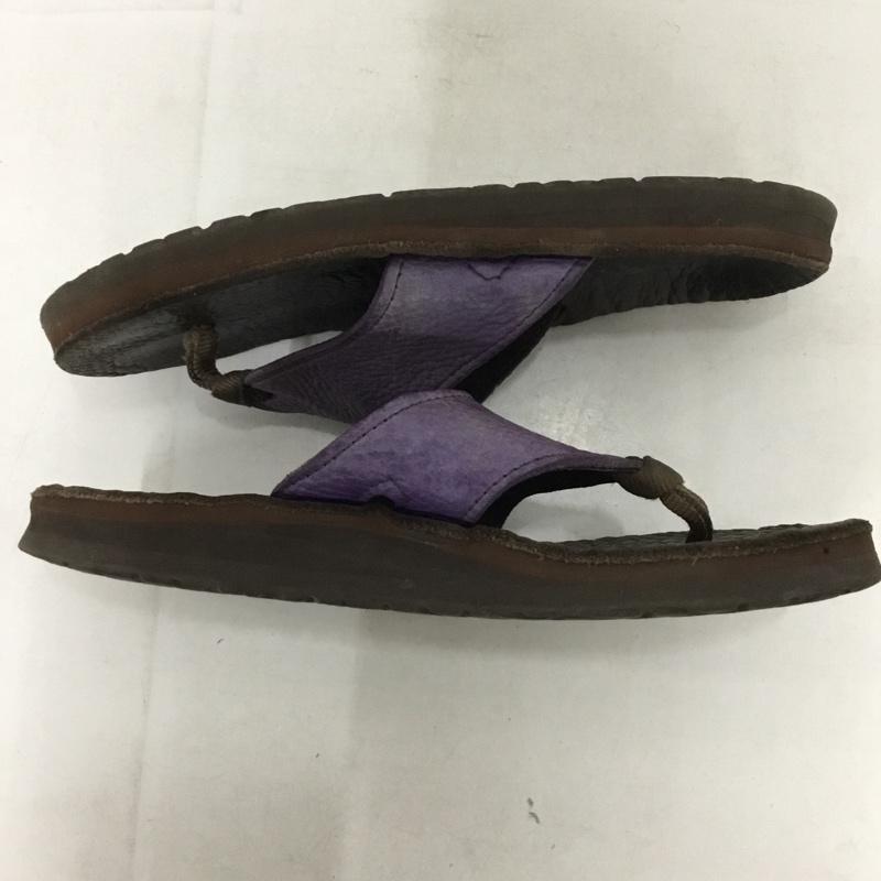 サンダルマン THE SANDALMAN サンダル サンダル サンダルマン トングサンダル 無地 茶 / ブラウン / X 紫 / パープル / メンズ USED 古着 中古 10138036