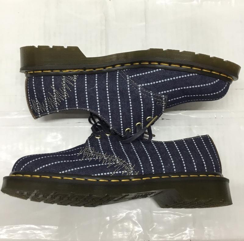 ドクターマーチン Dr.Martens カジュアルシューズ カジュアルシューズ MIE 1461 3ホール UK9 箱有 US:10 刺繍 インディゴ / インディゴ / メンズ USED 古着 中古 10111985