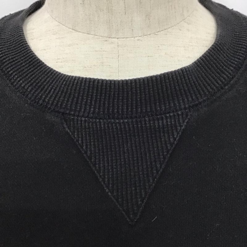 フィラ FILA トレーナー 長袖 XL 無地 黒 / ブラック / メンズ USED 古着 中古 10111685