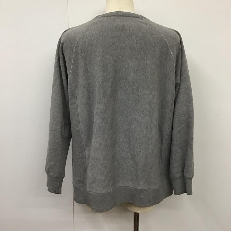 ステューシー STUSSY トレーナー 長袖 スウェット ラグランスリーブ L ロゴ、文字 灰 / グレー / メンズ USED 古着 中古 10115605