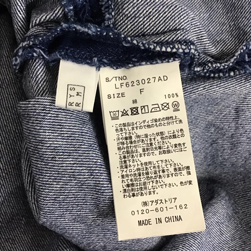 ローリーズファーム LOWRYS FARM ベスト ベスト デニム FREE 無地 青 / ブルー / レディース USED 古着 中古 10140657