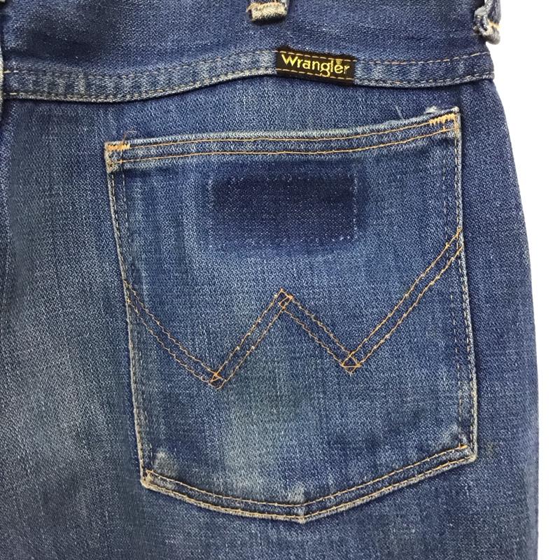 ラングラー Wrangler パンツ デニム、ジーンズ 925DEN USA製 フレア ブーツカット 32 無地 青 / ブルー / メンズ USED 古着 中古 10117968
