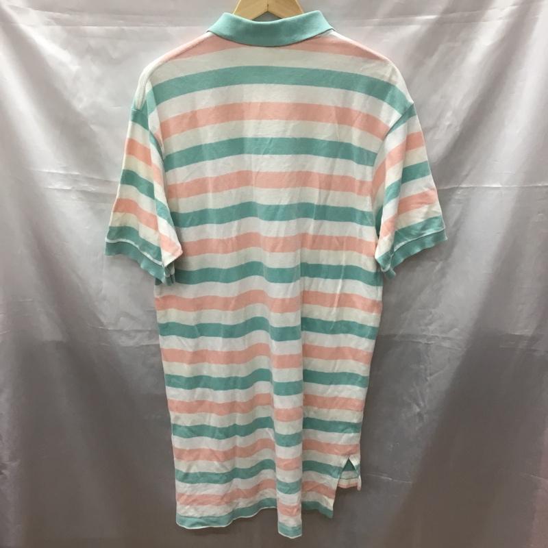 ポロバイラルフローレン Polo by RALPH LAUREN ポロシャツ 半袖 半袖ポロシャツ カラーシャツ 半袖カットソー L ボーダー柄 マルチカラー / マルチカラー /  メンズ USED 古着 中古 10113332