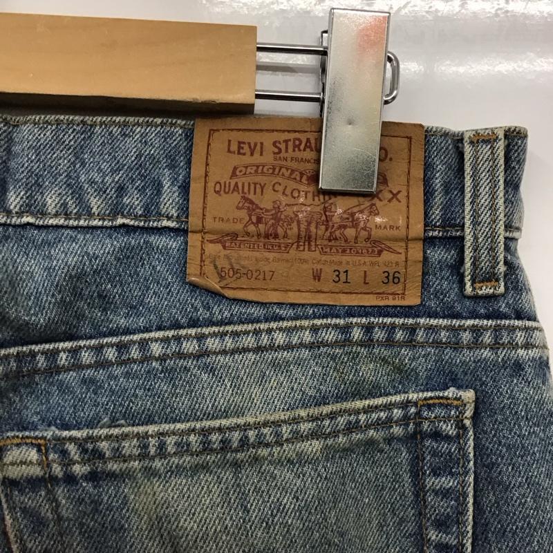 リーバイストラウスアンドコー Levi Strauss & co. パンツ デニム、ジーンズ デニムパンツ ワイドパンツ カジュアルパンツ Gパン 31インチ 無地 インディゴ / インディゴ / メンズ USED 古着 中古 10131398