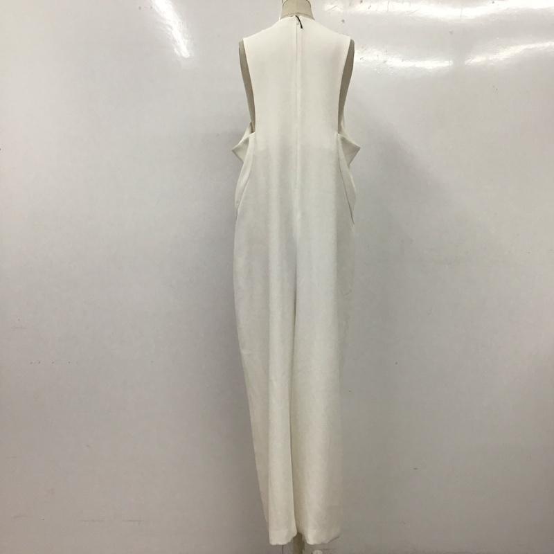 ザラ ZARA ワンピース・ドレス・オールインワン ワンピース・ドレス・オールインワン 2220 878 712 オールインワン ノースリーブ L 無地 白 / ホワイト / レディース USED 古着 中古 10112358