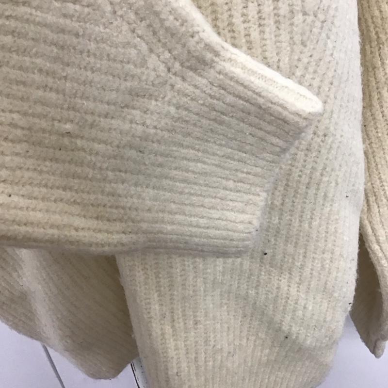 マウジー MOUSSY ニット、セーター 長袖 010CSF70-0440 MIDDLE NECK KNIT TUNIC チュニック FREE 無地 オフホワイト / オフホワイト / レディース USED 古着 中古 10107494