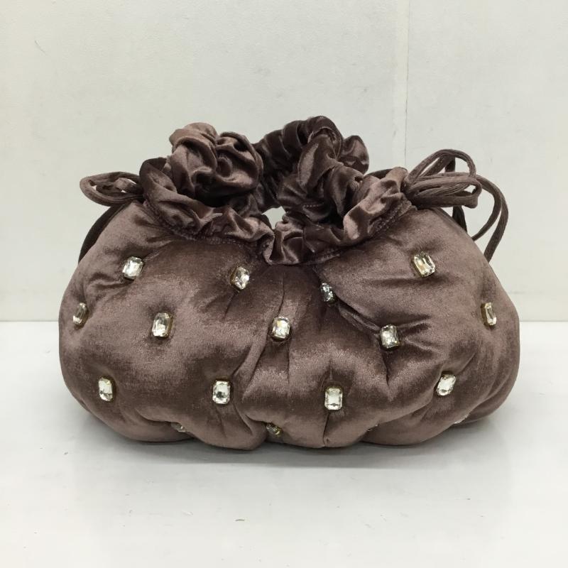 リリー ブラウン Lily Brown ハンドバッグ ハンドバッグ ラッフルベロアハンドバッグ 茶 / ブラウン / レディース USED 古着 中古 10130869