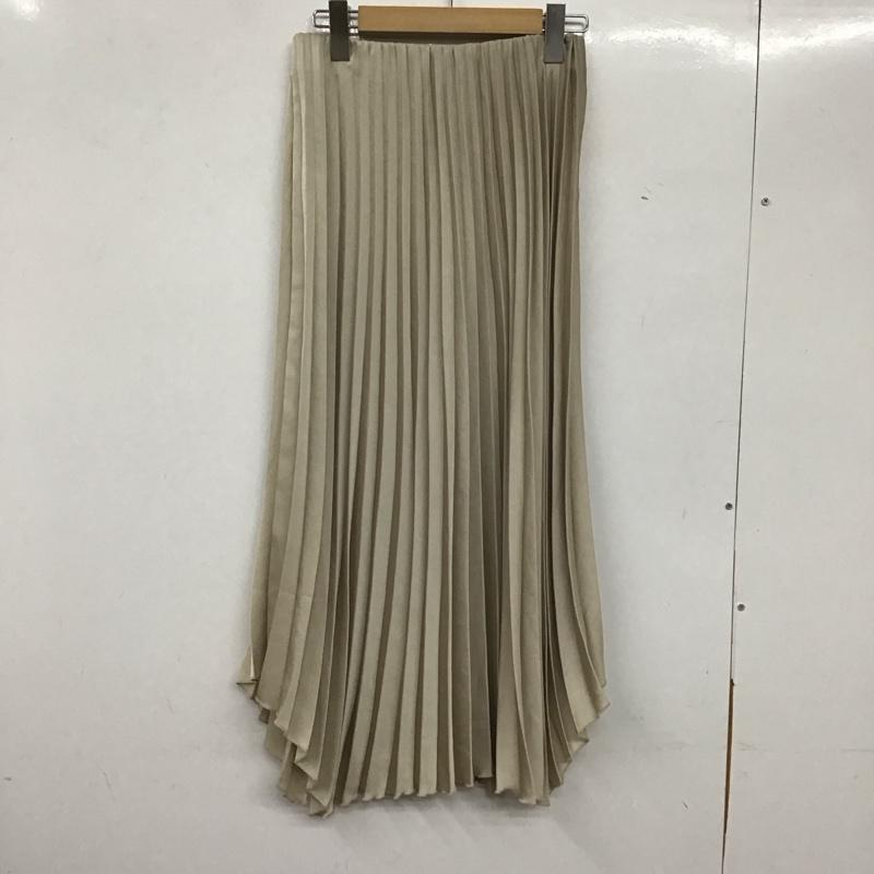 ザラ ZARA スカート ロングスカート プリーツスカート XS 無地 ベージュ / ベージュ / レディース USED 古着 中古 10136630
