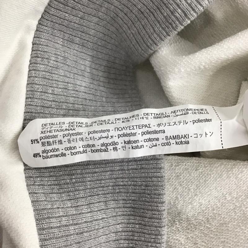 ザラ ZARA ベスト ベスト 7878 303 250 Vネック スウェット L ロゴ、文字 アイボリー / アイボリー / X 灰 / グレー / X 黒 / ブラック / メンズ USED 古着 中古 10109651