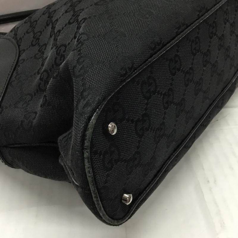 グッチ GUCCI トートバッグ トートバッグ 113016 GGキャンバス 総柄 黒 / ブラック / レディース USED 古着 中古 10107606