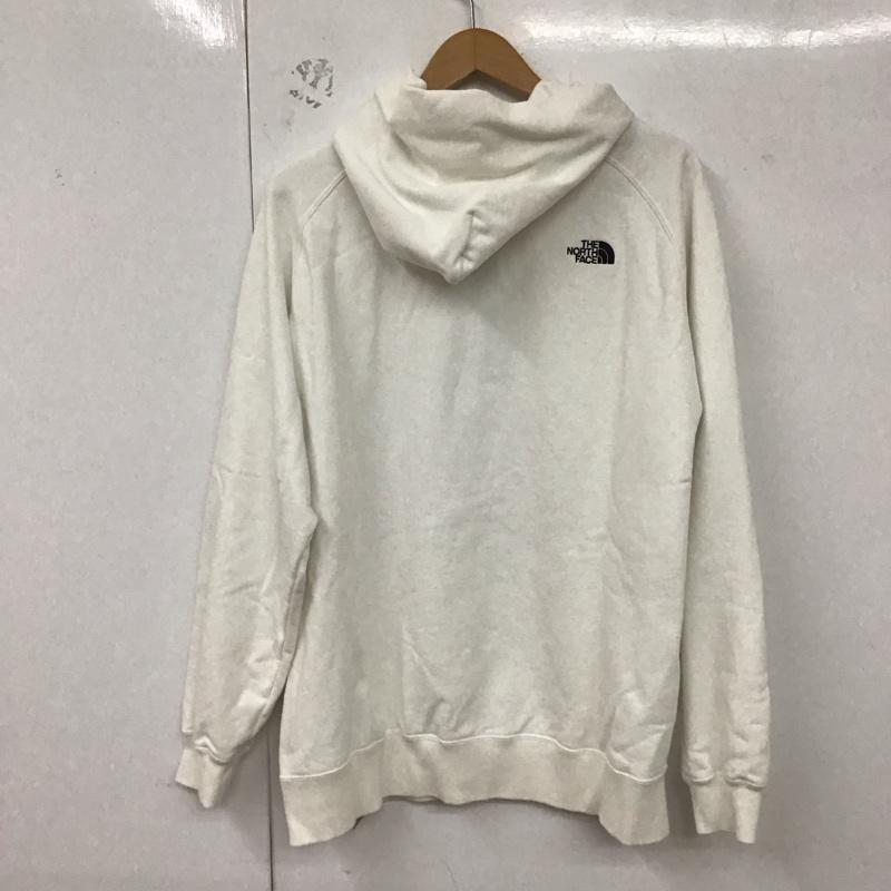 ザノースフェイス THE NORTH FACE パーカー 長袖 nt11965 長袖パーカー プルオーバー スウェットパーカー L ロゴ、文字 白 / ホワイト /  メンズ USED 古着 中古 10129847