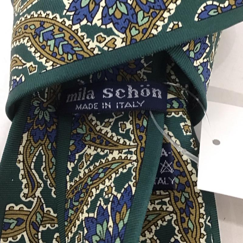 ミラ・ショーン mila schon ネクタイ ネクタイ シルク 総柄 マルチカラー / マルチカラー / メンズ USED 古着 中古 10135319