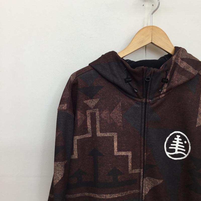 バートン BURTON パーカー 長袖 パーカー 10105VN814024 L 総柄 茶 / ブラウン / メンズ USED 古着 中古 10136370