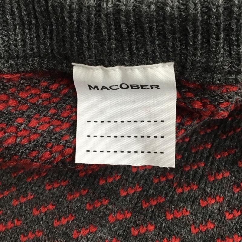 マコバ MACOBER ニット、セーター 長袖 長袖ニットカットソー ニット セーター クルーネックニット 刺繍 マルチカラー / マルチカラー / メンズ USED 古着 中古 10124261