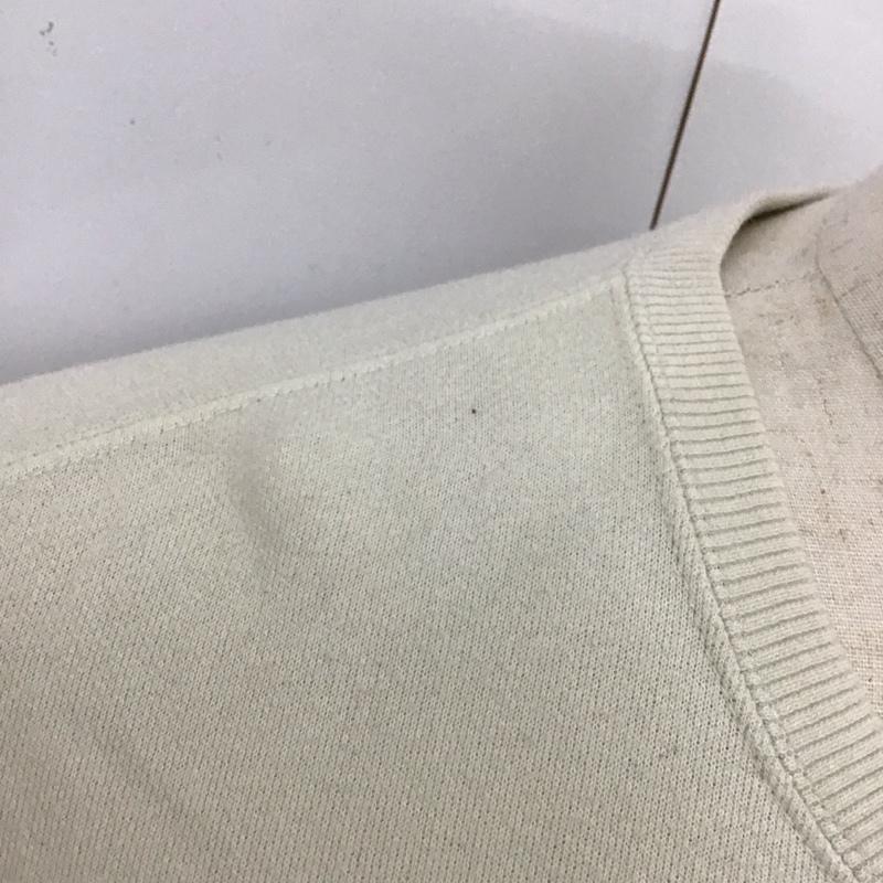 ザノースフェイス THE NORTH FACE トレーナー 長袖 NT61802X 長袖トレーナー スウェット クルーネック リブスウェットカットソー L ロゴ、文字 オフホワイト / オフホワイト /  メンズ USED 古着 中古 10117268