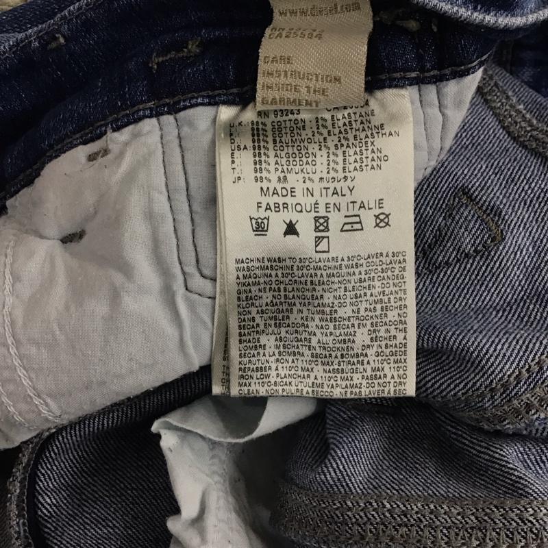 ディーゼル DIESEL パンツ デニム、ジーンズ 28インチ 無地 インディゴ / インディゴ / メンズ USED 古着 中古 10130905