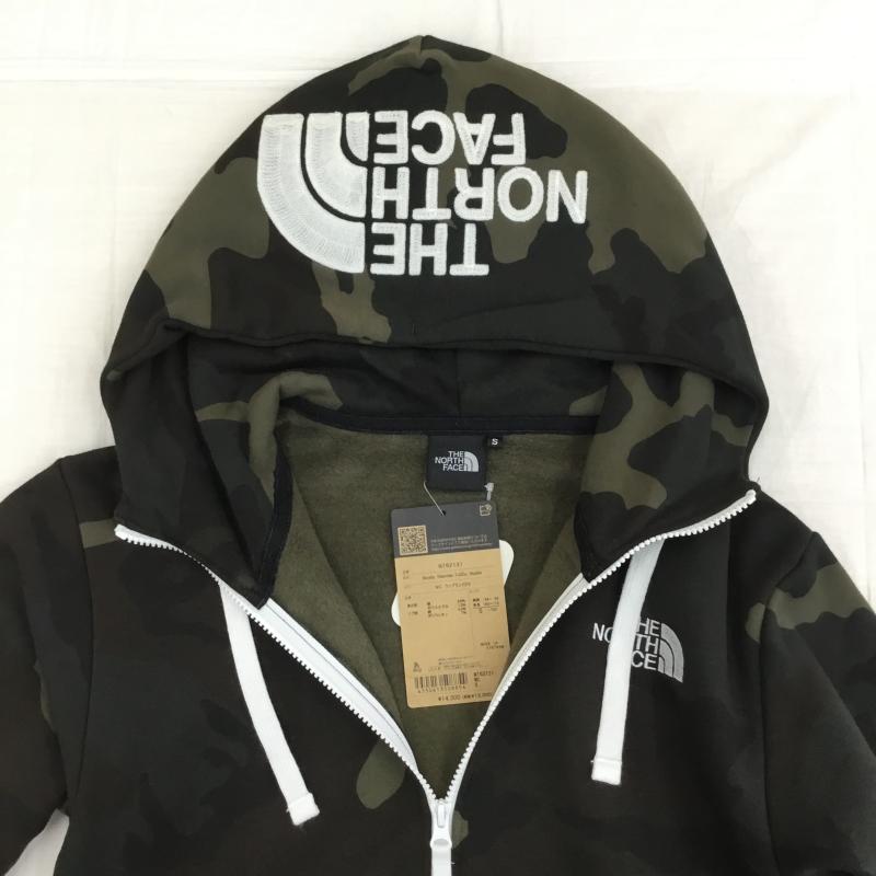 ザノースフェイス THE NORTH FACE パーカー 長袖 NT62131 ノベルティリアビューフルジップフーディ S カモフラージュ柄・迷彩 黒 / ブラック / X 緑 / グリーン / メンズ USED 古着 中古 10140075