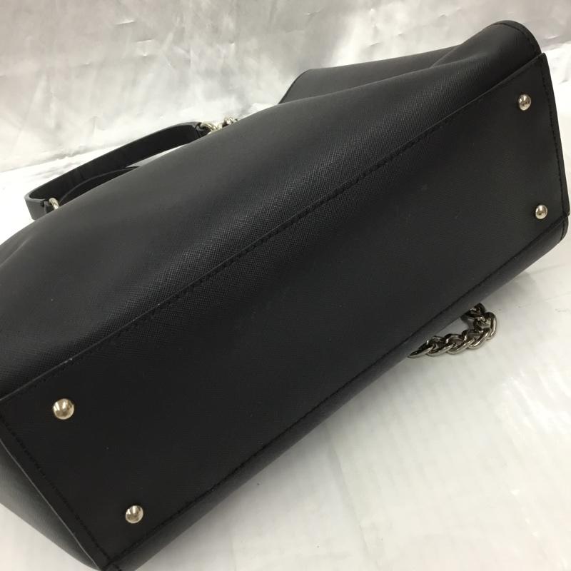 ゲス Guess トートバッグ トートバッグ VG504223 チェーン ロゴ、文字 黒 / ブラック / X 銀 / シルバー / レディース USED 古着 中古 10106023