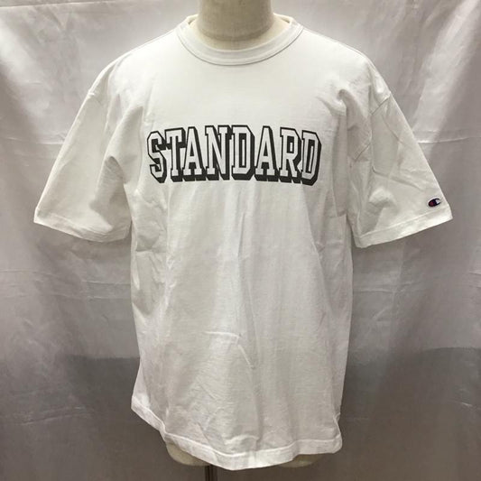 チャンピオン Champion Tシャツ 半袖 CHAMPION×SDT1011 Champion×StandardCalifornia 半袖カットソー プリントTシャツ XL ロゴ、文字 白 / ホワイト /  メンズ USED 古着 中古 10113175