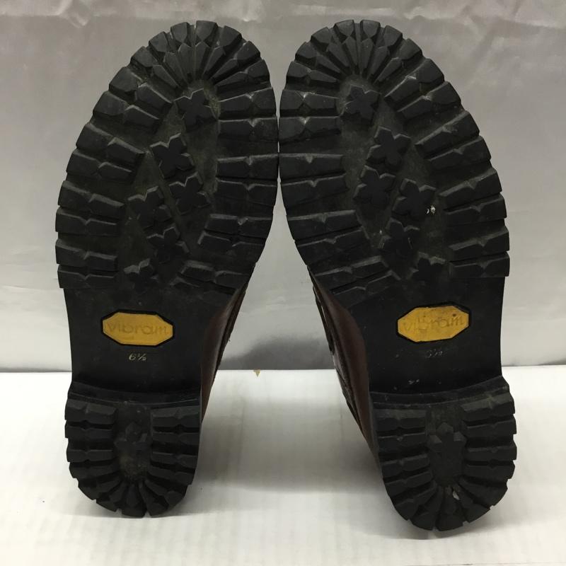 ウルウ゛ァリン WOLVERINE 革靴 革靴 デッキシューズ 6.5 無地 茶 / ブラウン / メンズ USED 古着 中古 10118913