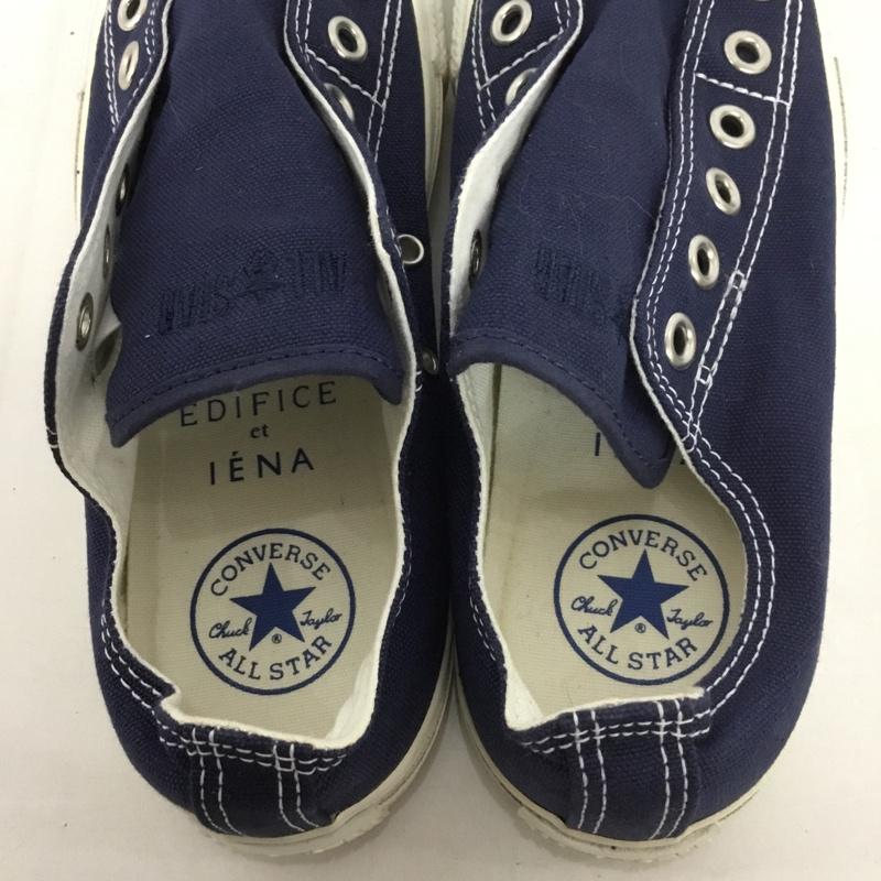 コンバース CONVERSE スニーカー スニーカー 1CJ751 ALL STARSLIPON IENA 24cm 箱有 24.0cm ロゴ、文字 紺 / ネイビー / レディース USED 古着 中古 10128293
