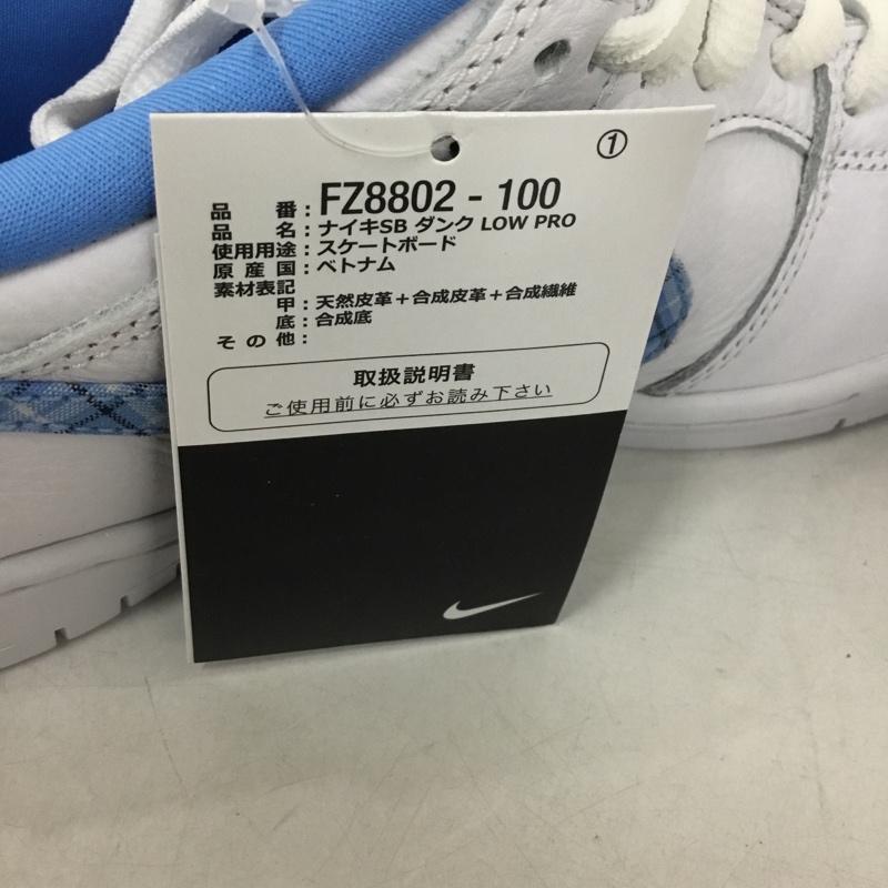 ナイキ NIKE スニーカー スニーカー FZ8802 100 SB DUNK LOW PRO NICOLE HAUSE 26.5cm 箱有 26.5cm ロゴ、文字 白 / ホワイト / X 水色 / ライトブルー / メンズ USED 古着 中古 10145591
