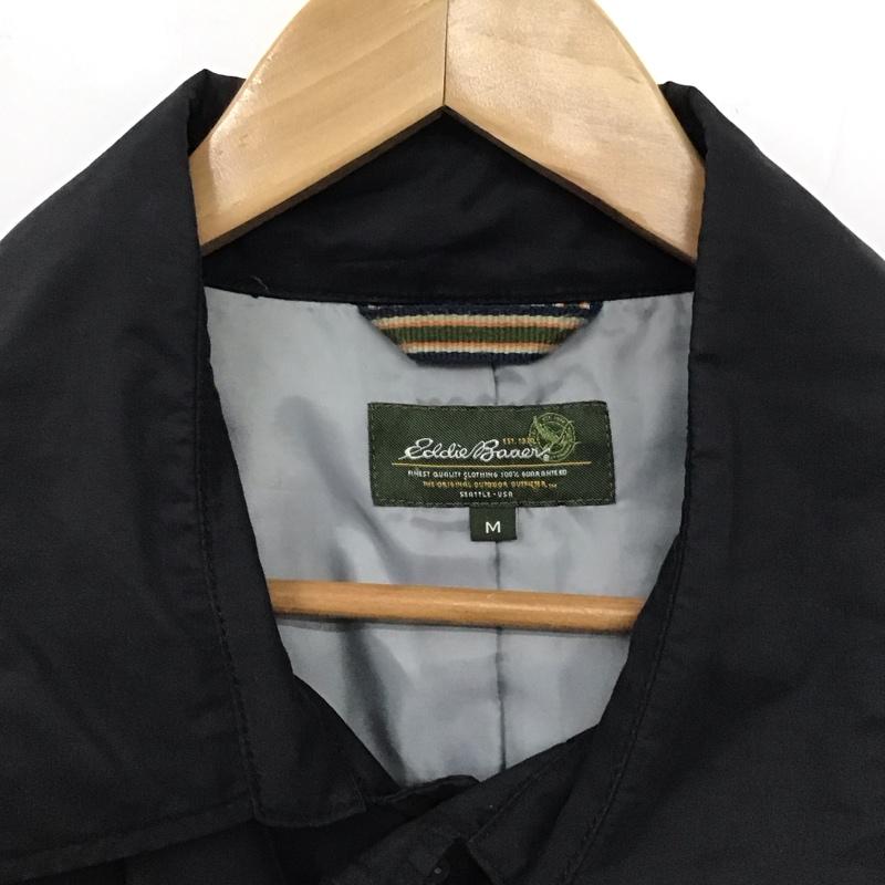 エディーバウアー Eddie Bauer コート コート一般 001-9079 ステンカラーコート M 無地 黒 / ブラック / メンズ USED 古着 中古 10131928