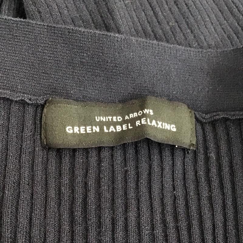 ユナイテッドアローズグリーンレーベルリラクシング UNITED ARROWS green label relaxing カーディガン 長袖 3528-119-0639 長袖カーディガン 長袖カットソー ノーカラージャケット 前開カーディガン FREE 無地 紺 / ネイビー / レディース USED 古着 中古 10122522
