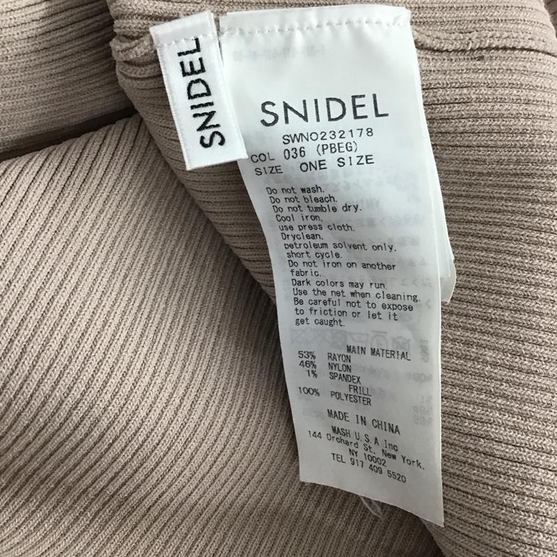 スナイデル SNIDEL ワンピース ロングスカート ノースリーブニットワンピース レース リブニットワンピース ONE SIZE 無地 マルチカラー / マルチカラー / レディース USED 古着 中古 10143583