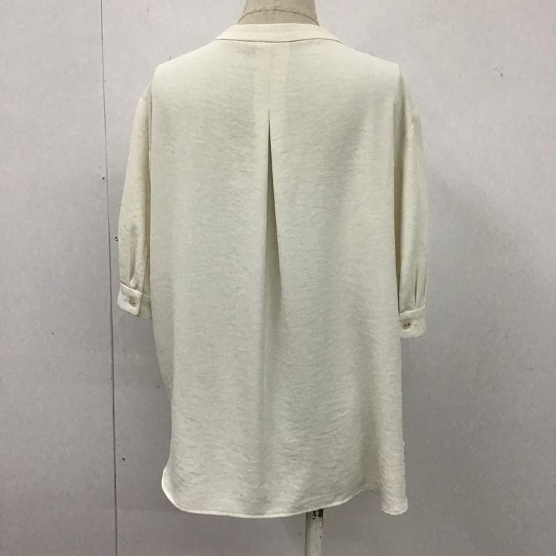 レプシィム LEPSIM シャツ、ブラウス 半袖 M 無地 オフホワイト / オフホワイト / レディース USED 古着 中古 10106127