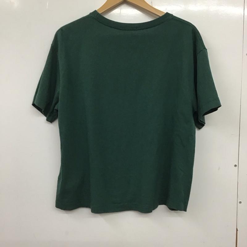 ローリーズファーム LOWRYS FARM Tシャツ 半袖 FREE プリント X ロゴ、文字 緑 / グリーン / レディース USED 古着 中古 10137194