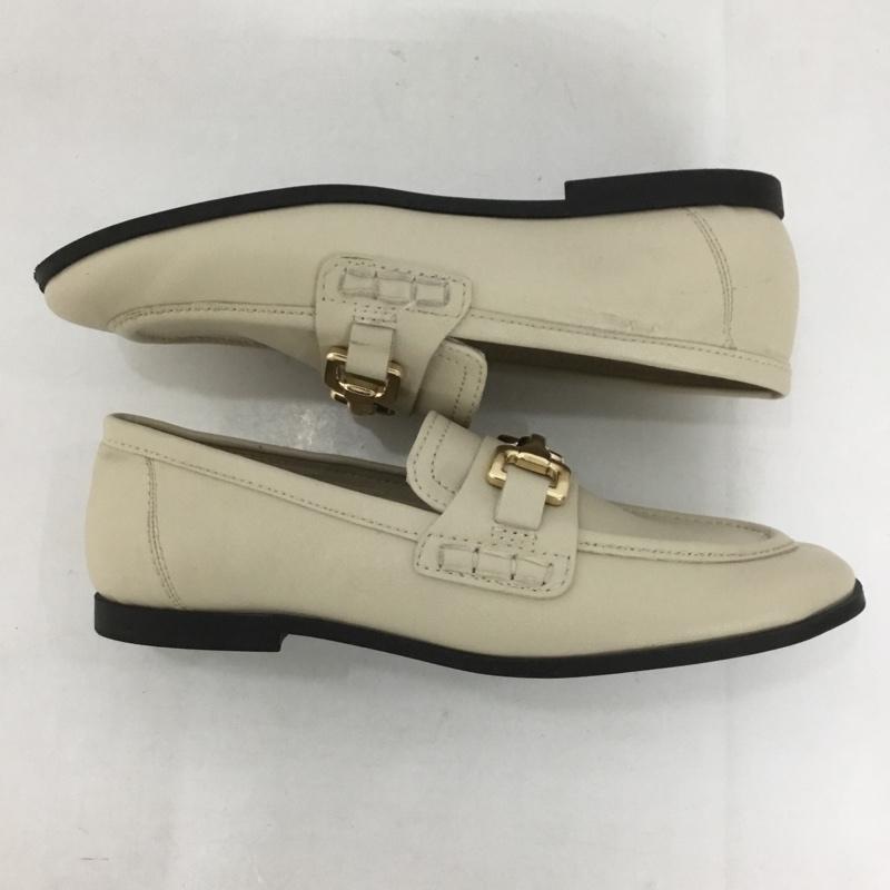 ザラ ZARA ローファー ローファー 2502 230 002 ビットローファー EU35 無地 アイボリー / アイボリー / レディース USED 古着 中古 10126442