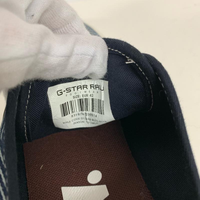 ジースターロゥ G-STAR RAW スニーカー スニーカー ストライプ インディゴ / インディゴ / X 白 / ホワイト / メンズ USED 古着 中古 10014692
