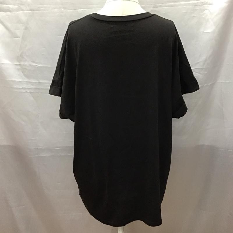 ジュエティ jouetie Tシャツ 半袖 M ロゴ、文字 黒 / ブラック / レディース USED 古着 中古 10116943