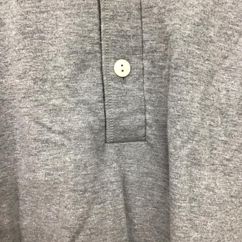 クッシュマン CUSHMAN Tシャツ 半袖 半袖カットソー ヘンリーネックカットソー プリントTシャツ M 無地 灰 / グレー / メンズ USED 古着 中古 10131506