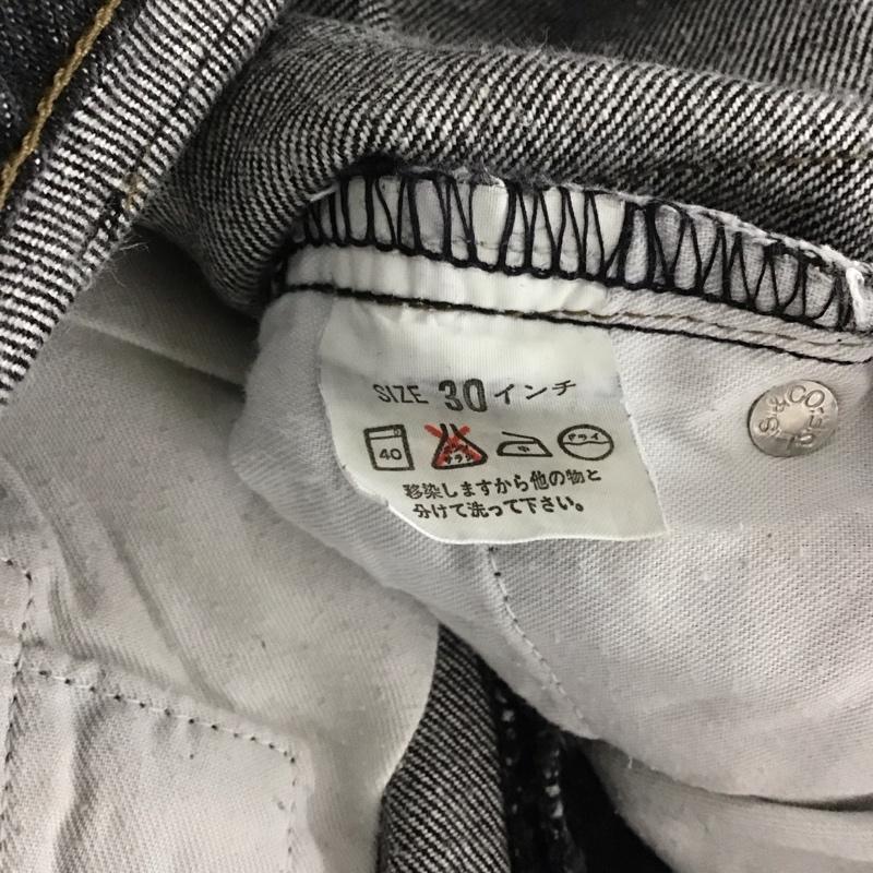 リーバイストラウスアンドコー Levi Strauss & co. パンツ デニム、ジーンズ デニムパンツ スリムパンツ カジュアルパンツ 30インチ 無地 黒 / ブラック / メンズ USED 古着 中古 10138580