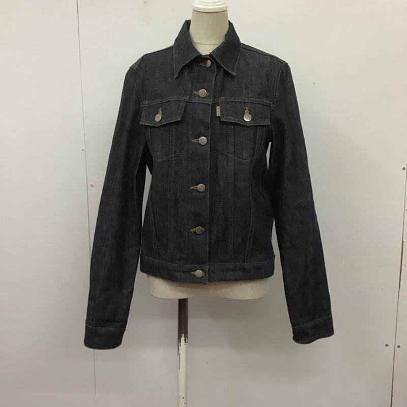 バーバリーブルーレーベル BURBERRY BLUE LABEL ジャケット、上着 ジャケット、ブレザー デニムジャケット カラージャケット 長袖ジャケット Gジャン 36 無地 インディゴ / インディゴ / レディース USED 古着 中古 10108470