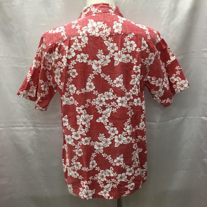 古着 USED シャツ、ブラウス 半袖 半袖シャツ カラーシャツ 半袖カットソー アロハシャツ 4L 総柄 X 花柄 白 / ホワイト / X 赤 / レッド /  メンズ USED 古着 中古 10108538