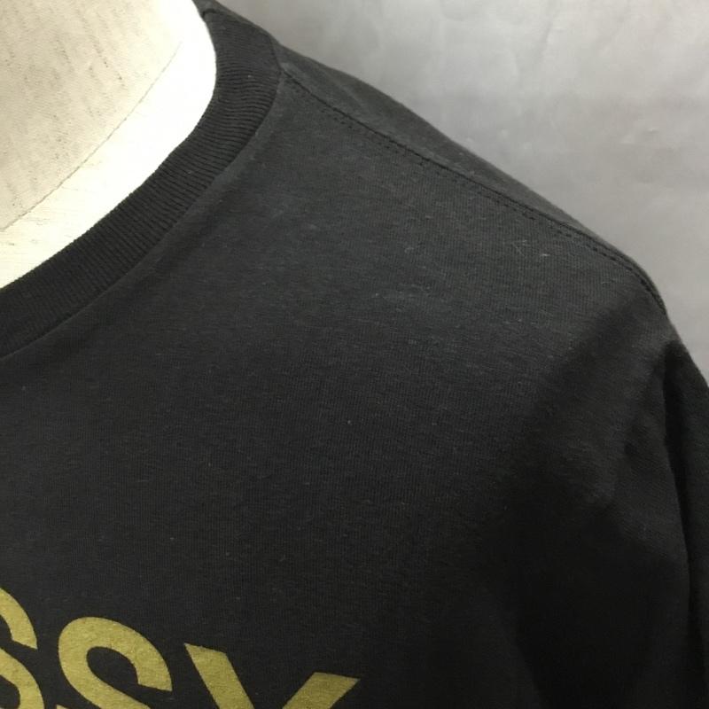 ステューシー STUSSY Tシャツ 半袖 半袖カットソー プリントTシャツ クルーネックカットソー S プリント 黒 / ブラック /  メンズ USED 古着 中古 10108988