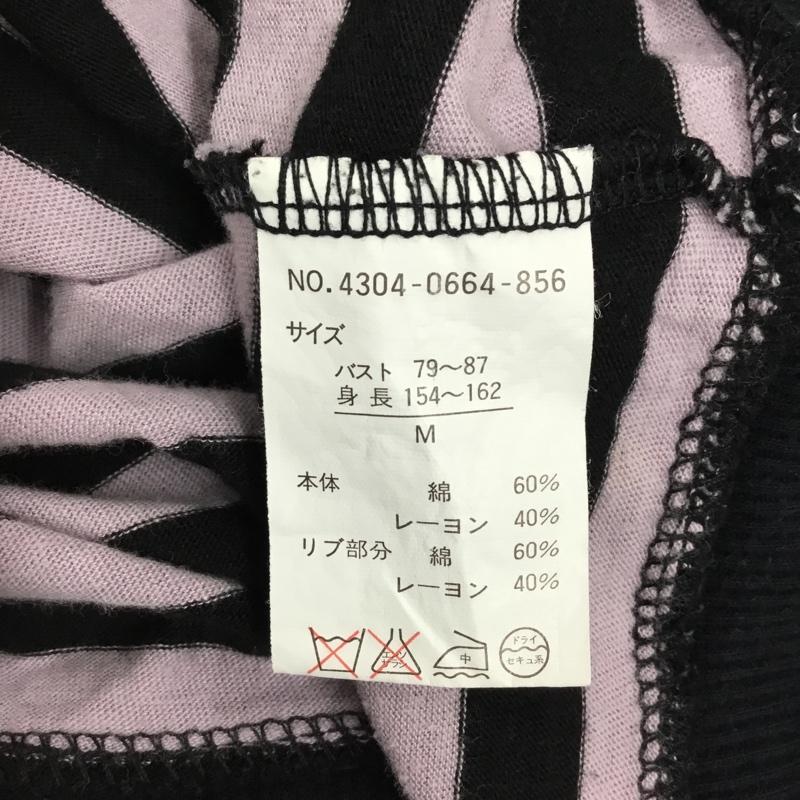 レイビームス Ray BEAMS カットソー 半袖 半袖カットソー プリントTシャツ Vネックカットソー M ボーダー柄 マルチカラー / マルチカラー / レディース USED 古着 中古 10118068