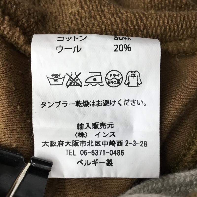 USフルギ US古着 トレーナー 長袖 o project M 無地 茶 / ブラウン / メンズ USED 古着 中古 10138259