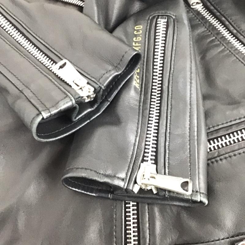 リプレイ REPLAY ジャケット、上着 ライダース W7232.000.82246 レザー 羊革 S 無地 黒 / ブラック / レディース USED 古着 中古 10133753