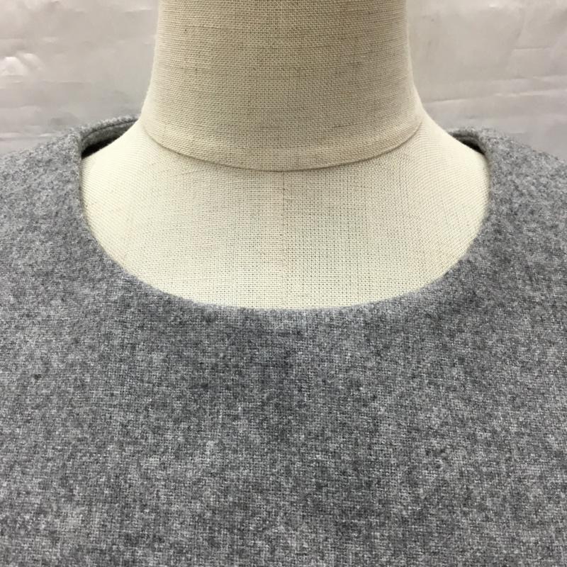 トミーヒルフィガー TOMMY HILFIGER カットソー 長袖 長袖カットソー クルーネックカットソー ロングスリーブカットソー 2 無地 灰 / グレー / レディース USED 古着 中古 10118060
