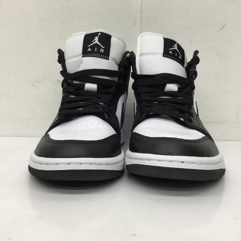 ナイキ NIKE スニーカー スニーカー DV0991-101 Jordan Air Jordan 1 Mid 24.5cm ロゴ、文字 白 / ホワイト / X 黒 / ブラック / レディース USED 古着 中古 10138276