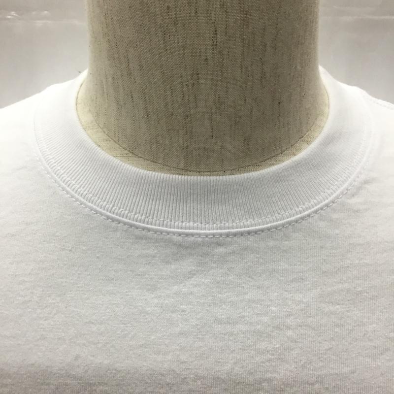 パブリュクス PUBLUX Tシャツ 半袖 半袖カットソー プリントTシャツ クルーネックカットソー L ロゴ、文字 白 / ホワイト / メンズ USED 古着 中古 10114044