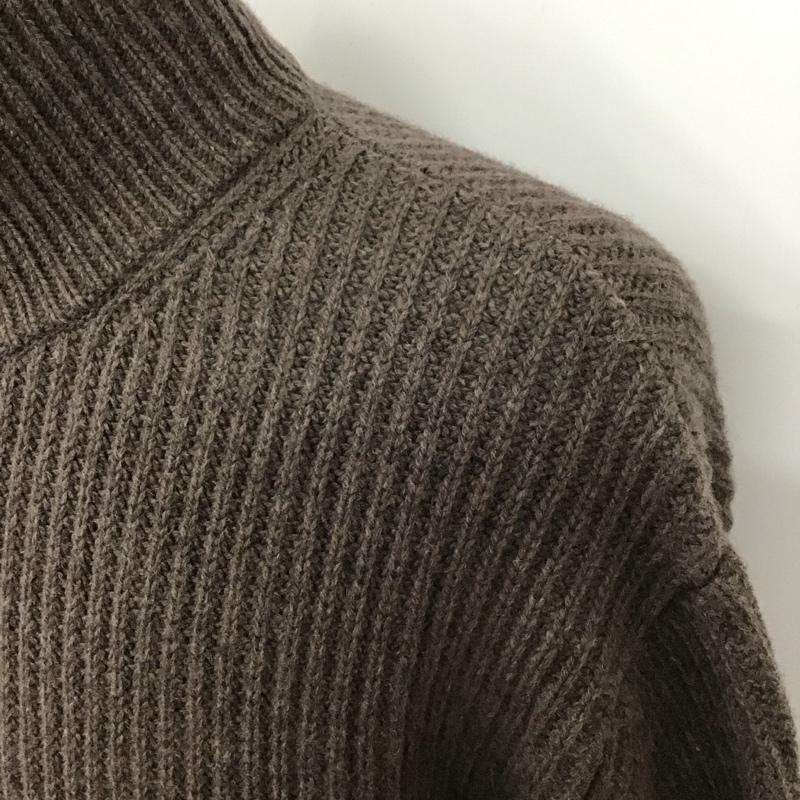 ギャルリー ヴィー GALERIE VIE ニット、セーター 長袖 ジップアップニットジャケット カラーニットジャケット アウター 古着 S 無地 茶 / ブラウン / メンズ USED 古着 中古 10118991
