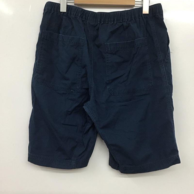コロンビア Columbia パンツ ショートパンツ ショートパンツ ハーフパンツ カジュアルパンツ L 無地 紺 / ネイビー / メンズ USED 古着 中古 10133156
