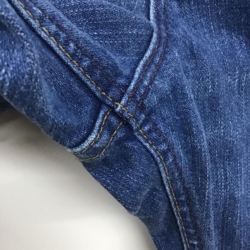 ラングラー Wrangler パンツ デニム、ジーンズ デニムパンツ ワイドパンツ カジュアルパンツ M 無地 インディゴ / インディゴ /  メンズ USED 古着 中古 10126390